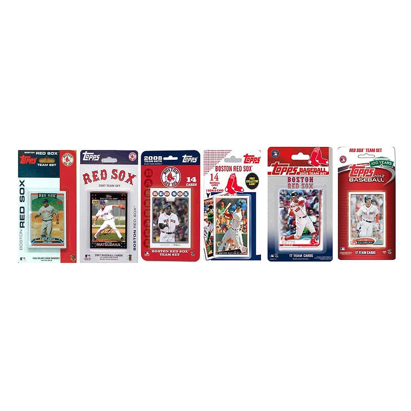 Boston Red Sox Multi-Year Trading Cards Sets