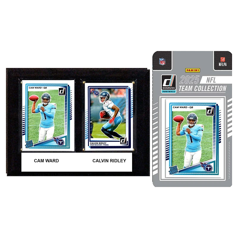 Tennessee Titans 6" x 8" Player Plaque & 2025 Team Trading Card Set