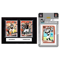 Cincinnati Bengals 6" x 8" Player Plaque & 2025 Team Trading Card Set
