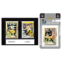 Pittsburgh Steelers 6" x 8" Player Plaque & 2025 Team Trading Card Set