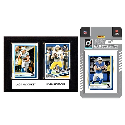 Los Angeles Chargers 6" x 8" Player Plaque & 2025 Team Trading Card Set