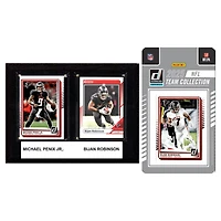 Atlanta Falcons 6" x 8" Player Plaque & 2025 Team Trading Card Set