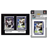 Baltimore Ravens 6" x 8" Player Plaque & 2025 Team Trading Card Set