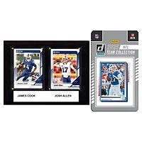 Buffalo Bills 6" x 8" Player Plaque & 2025 Team Trading Card Set