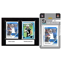 Carolina Panthers 6" x 8" Player Plaque & 2025 Team Trading Card Set