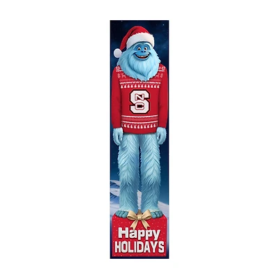 NC State Wolfpack 48" Yeti Christmas Leaner