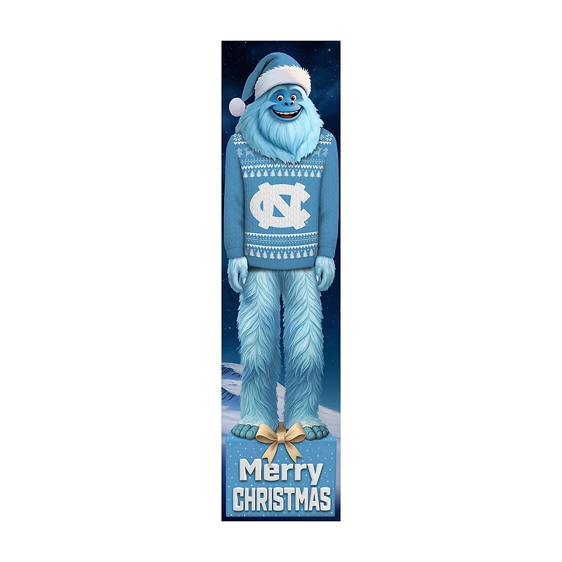 North Carolina Tar Heels 48" Yeti Christmas Leaner