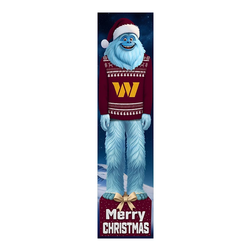 Washington Commanders 48" Yeti Christmas Leaner