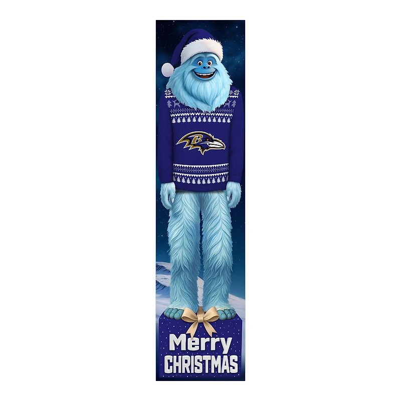 Baltimore Ravens 48" Yeti Christmas Leaner