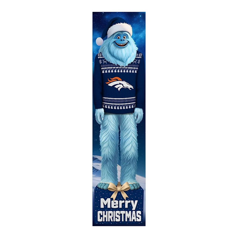 Denver Broncos 48" Yeti Christmas Leaner