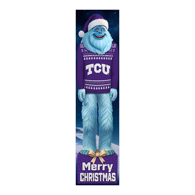TCU Horned Frogs 48" Yeti Christmas Leaner