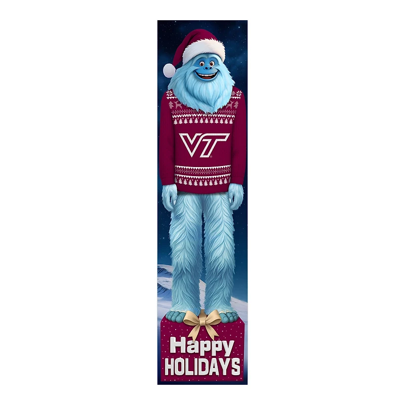 Virginia Tech Hokies 48" Yeti Christmas Leaner