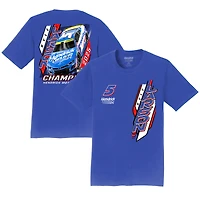 Men's Hendrick Motorsports Team Collection Royal Kyle Larson 2025 NASCAR Cup Series Champion Car T-Shirt