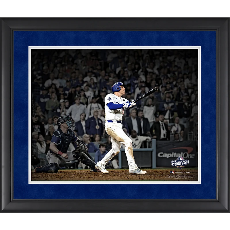 Freddie Freeman Los Angeles Dodgers Unsigned Framed 16" x 20" 2025 World Series Game 3 Walk-Off Home Run Spotlight Photograph