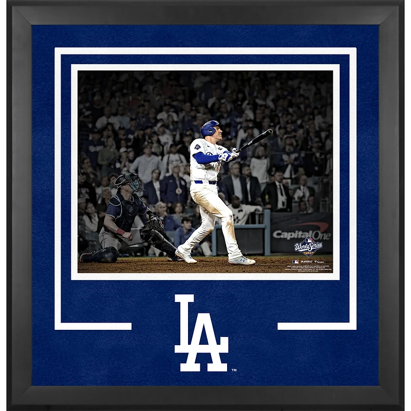 Freddie Freeman Los Angeles Dodgers Unsigned Deluxe Framed 16" x 20" 2025 World Series Game 3 Walk-Off Home Run Spotlight Photograph