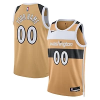 Unisex Nike Gold Washington Wizards 2025/26 City Edition Swingman Custom Jersey