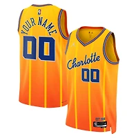 Unisex Jordan Brand Orange Charlotte Hornets 2025/26 City Edition Swingman Custom Jersey