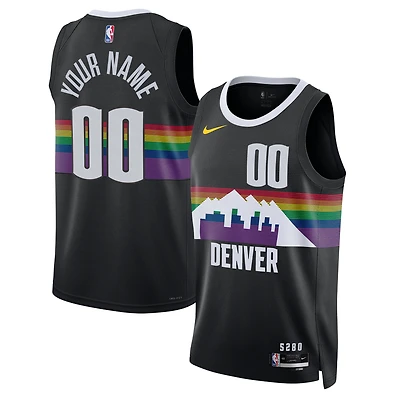 Unisex Nike Black Denver Nuggets 2025/26 City Edition Swingman Custom Jersey