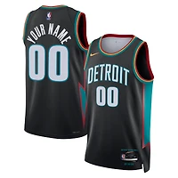 Unisex Nike Charcoal Detroit Pistons 2025/26 City Edition Swingman Custom Jersey