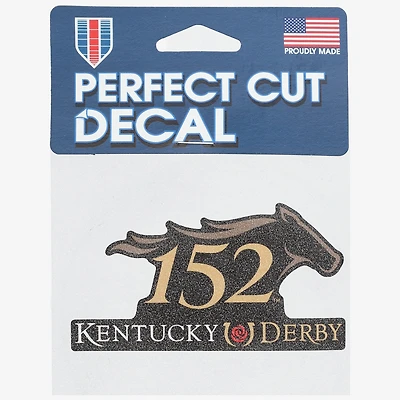 WinCraft  152nd Kentucky Derby 4" x 4" Perfect Cut Decal