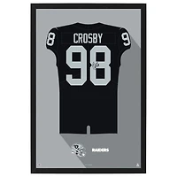 Maxx Crosby Las Vegas Raiders 27" x 39" Framed Jersey Print