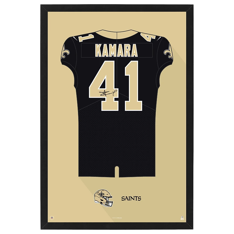 Alvin Kamara New Orleans Saints 27" x 39" Framed Jersey Print