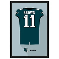 A.J. Brown Philadelphia Eagles 27" x 39" Framed Jersey Print
