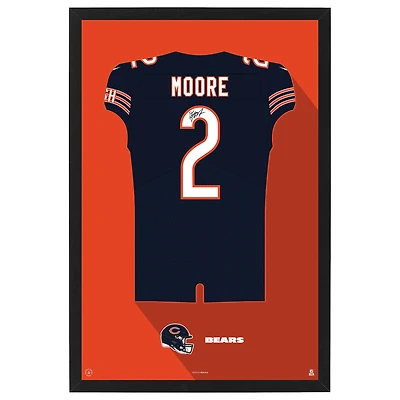 D.J. Moore Chicago Bears 27" x 39" Framed Jersey Print