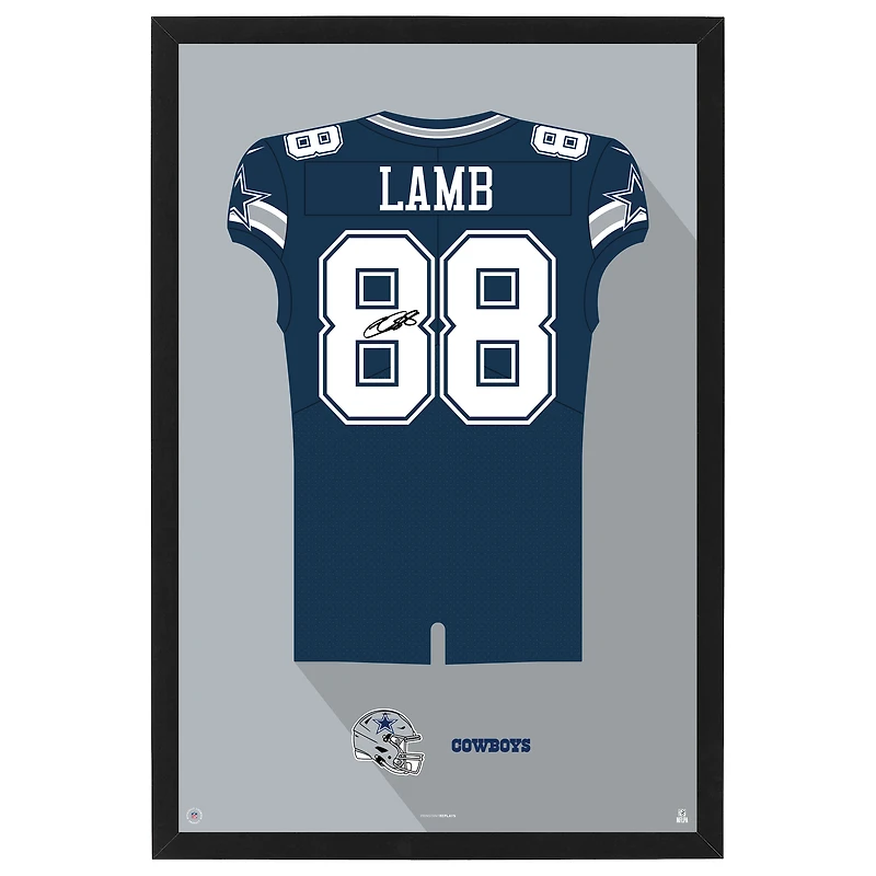 CeeDee Lamb Dallas Cowboys 27" x 39" Framed Jersey Print