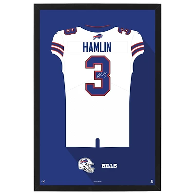 Damar Hamlin Buffalo Bills 14" x 20" Framed Jersey Print