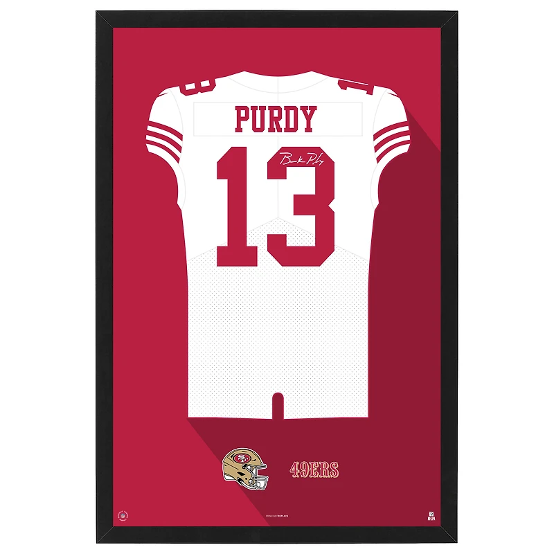 Brock Purdy San Francisco 49ers 14" x 20" Framed Jersey Print