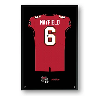 Baker Mayfield Tampa Bay Buccaneers 14" x 20" Framed Jersey Print