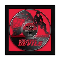 New Jersey Devils 13" x 13" Framed Vinyl Record Art Print