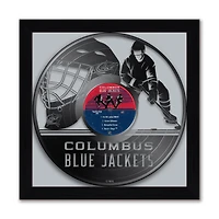 Columbus Blue Jackets 13" x 13" Framed Vinyl Record Art Print
