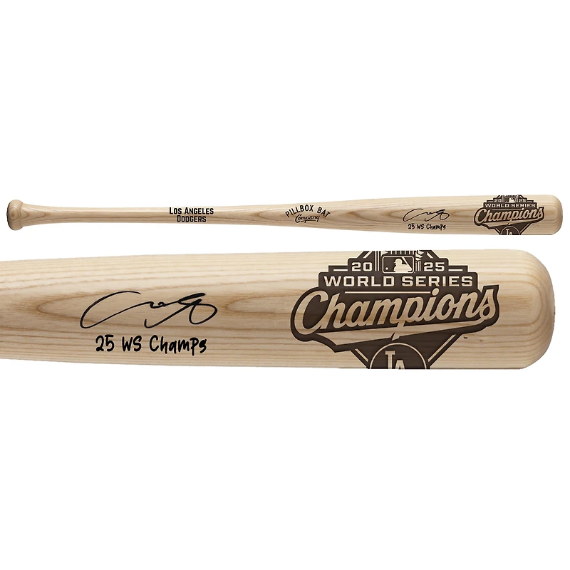 One of One: Shohei Ohtani Los Angeles Dodgers Autographed 2025 World Series Bat with Inscription