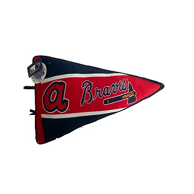 Pegasus  Atlanta Braves Half Stripe Pennant Pillow