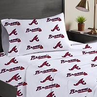 Pegasus  Atlanta Braves Three-Piece Twin Sheet Set