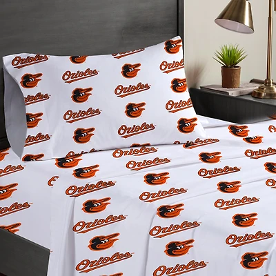Pegasus  Baltimore Orioles Three-Piece Twin Sheet Set