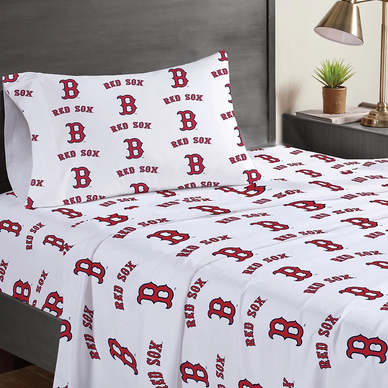 Pegasus  Boston Red Sox Three-Piece Twin Sheet Set