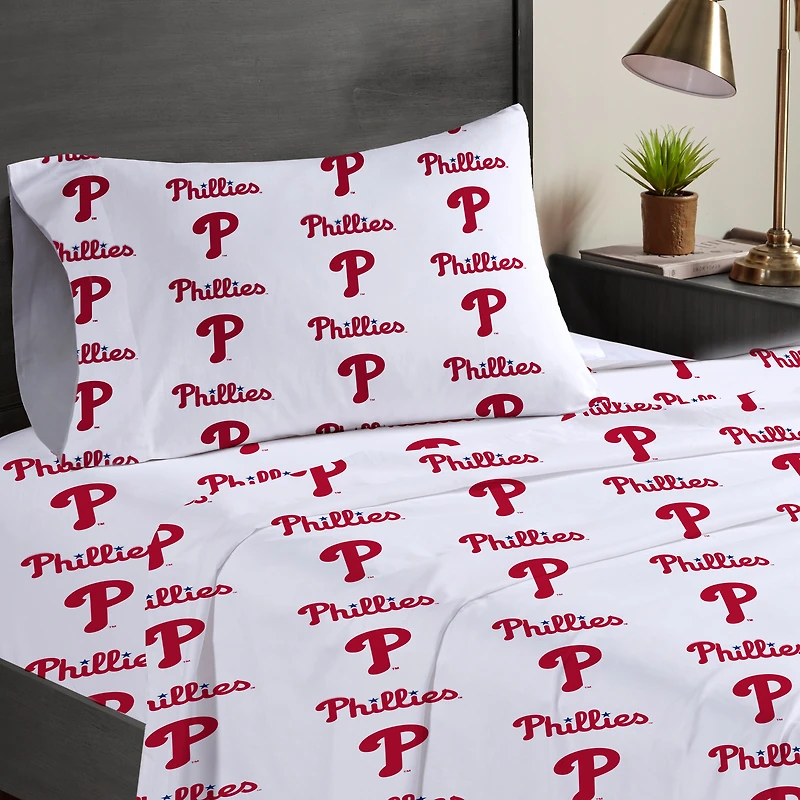 Pegasus  Philadelphia Phillies Three-Piece Twin Sheet Set