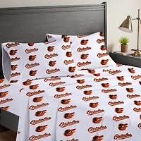 Pegasus  Baltimore Orioles Four-Piece Full Sheet Set