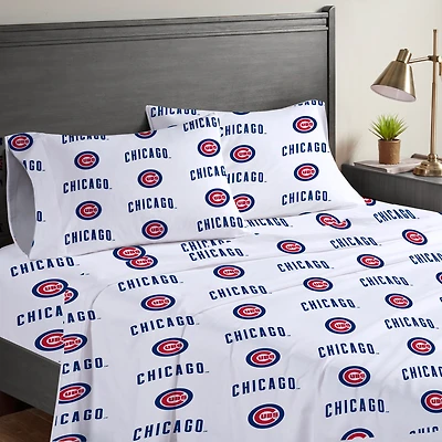 Pegasus  Chicago Cubs Four-Piece Full Sheet Set