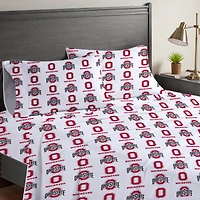 Pegasus  Ohio State Buckeyes Four-Piece Full Sheet Set