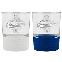 Los Angeles Dodgers 2025 World Series Champions Two-Piece 16oz. Rocks Glass Set