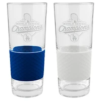 Los Angeles Dodgers 2025 World Series Champions Two-Piece 20oz. Score Glass Set