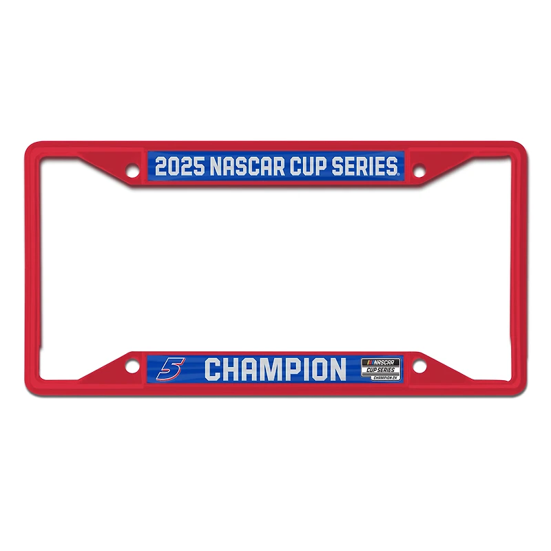 WinCraft Kyle Larson 2025 NASCAR Cup Series Champion Laser Cut Metal License Plate Frame