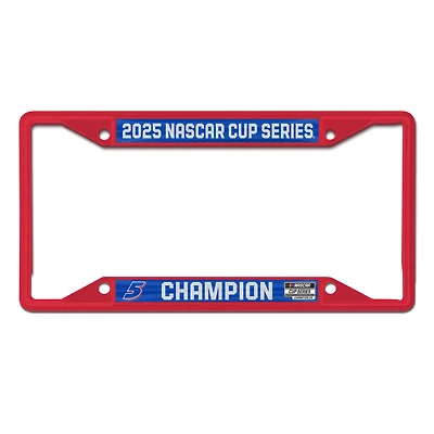 WinCraft Kyle Larson 2025 NASCAR Cup Series Champion Laser Cut Metal License Plate Frame