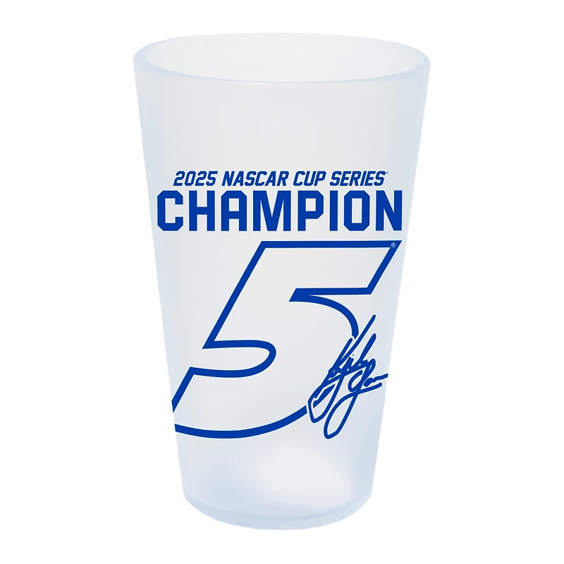 WinCraft Kyle Larson 2025 NASCAR Cup Series Champion 16oz. Silicone Pint Glass