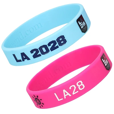 WristBend LA28 Silicone Wristband 2 Pack