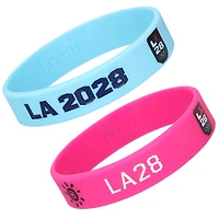 WristBend LA28 Silicone Wristband 2 Pack